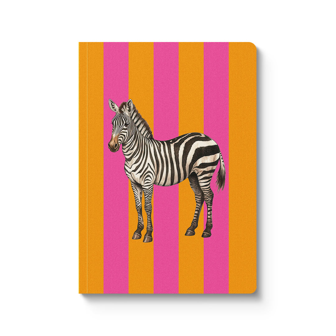 Striped Zebra A5 Perfect Bound Notebook