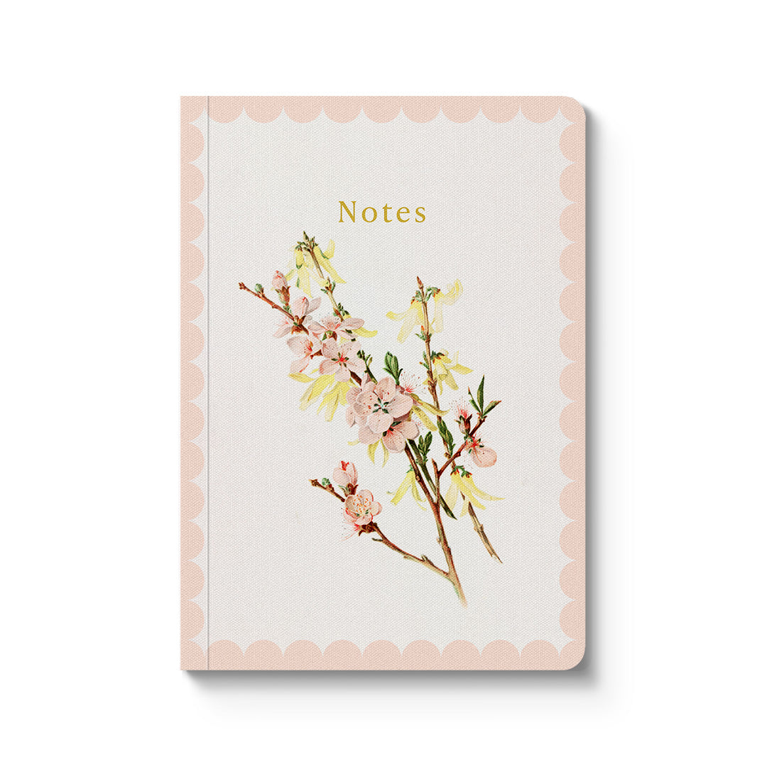 Spring Blossom A6 Paperback Notebook