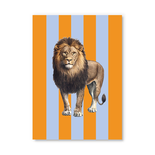 Striped Lion Postcard