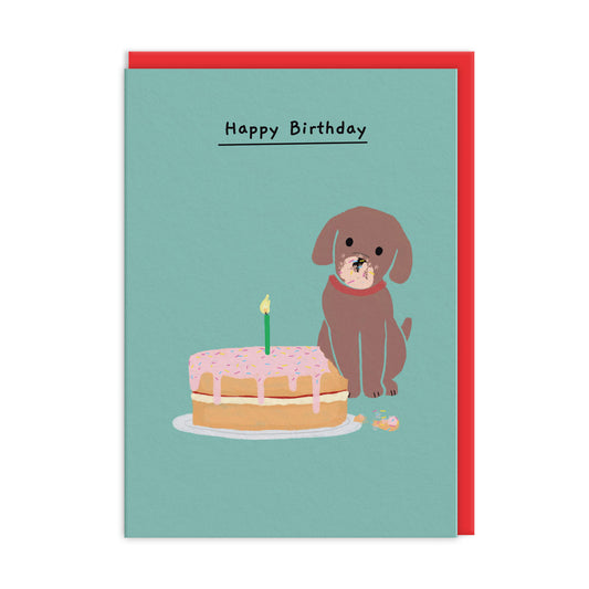 Pat The Pooch Cake Happy Birthday Card
