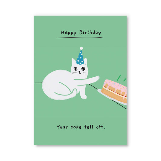 Your Cake Fell Off Postcard