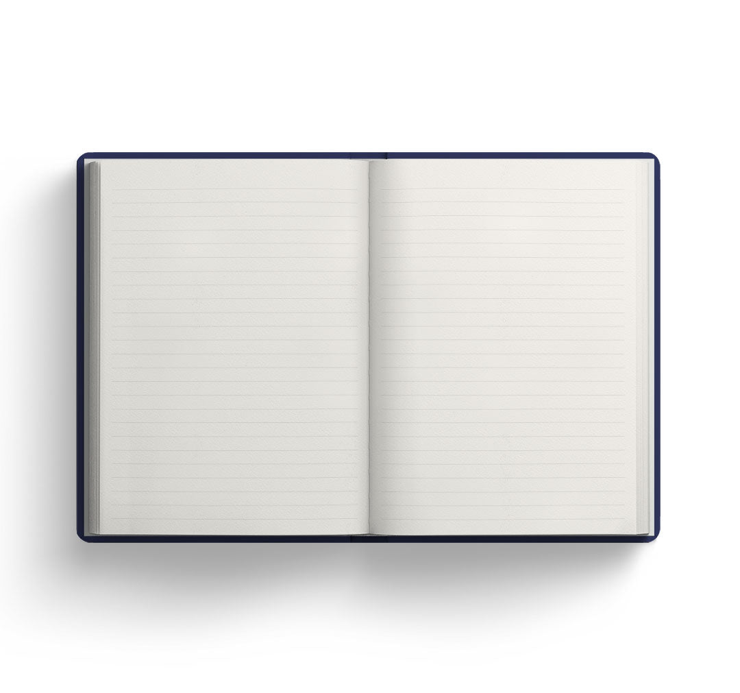 Blue Rose Dots A5 Premium Paperback Notebook
