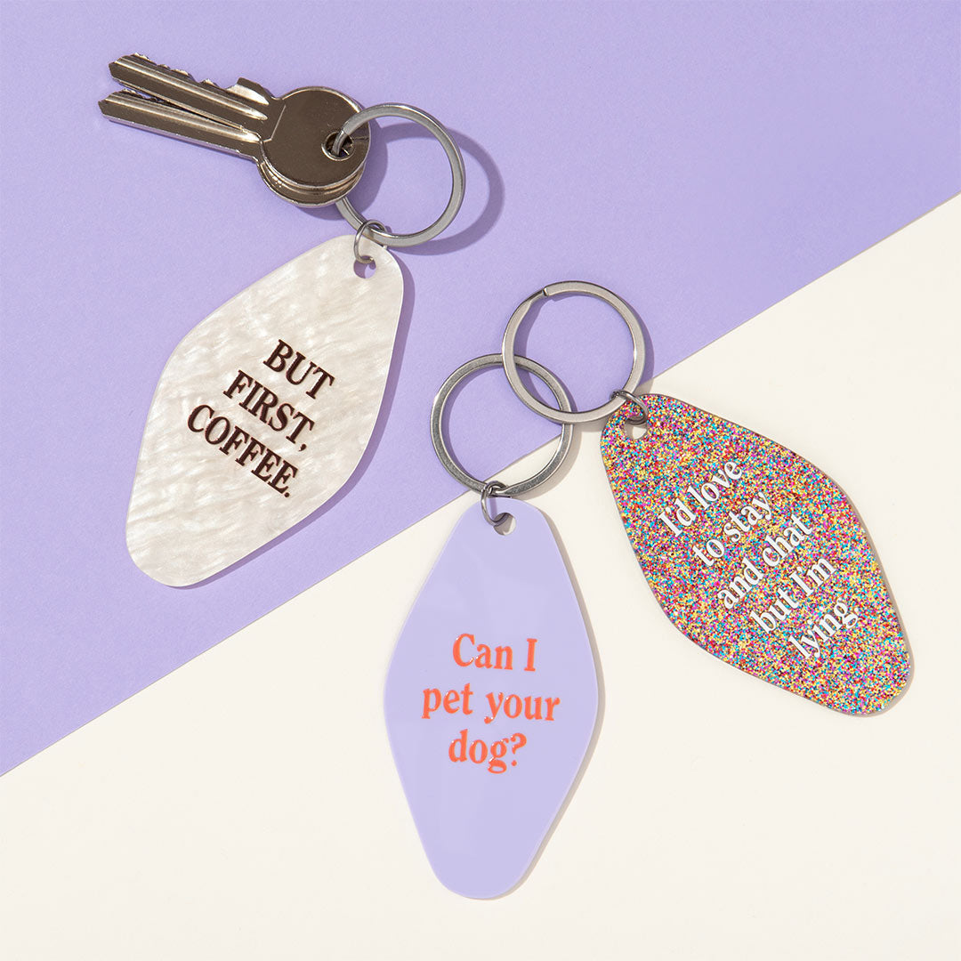 But First Coffee Keyring