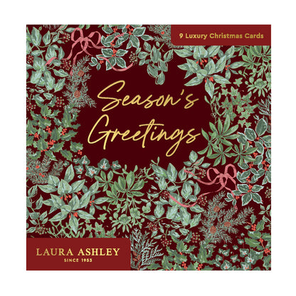 Laura Ashley x 3 Designs Greeting Card Square (Pack of 9)