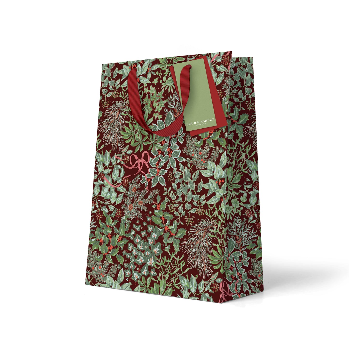 Holly and Bows Large Gift Bag