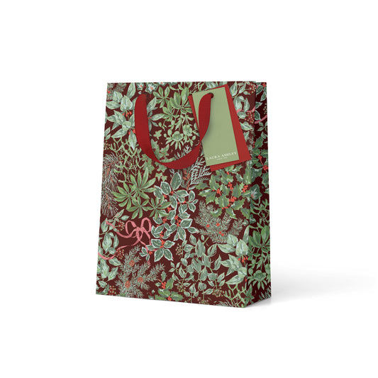 Holly and Bows Small Gift Bag
