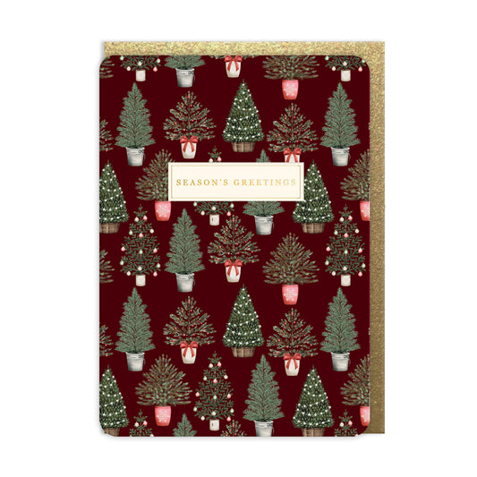 Decorated Trees Greeting Card