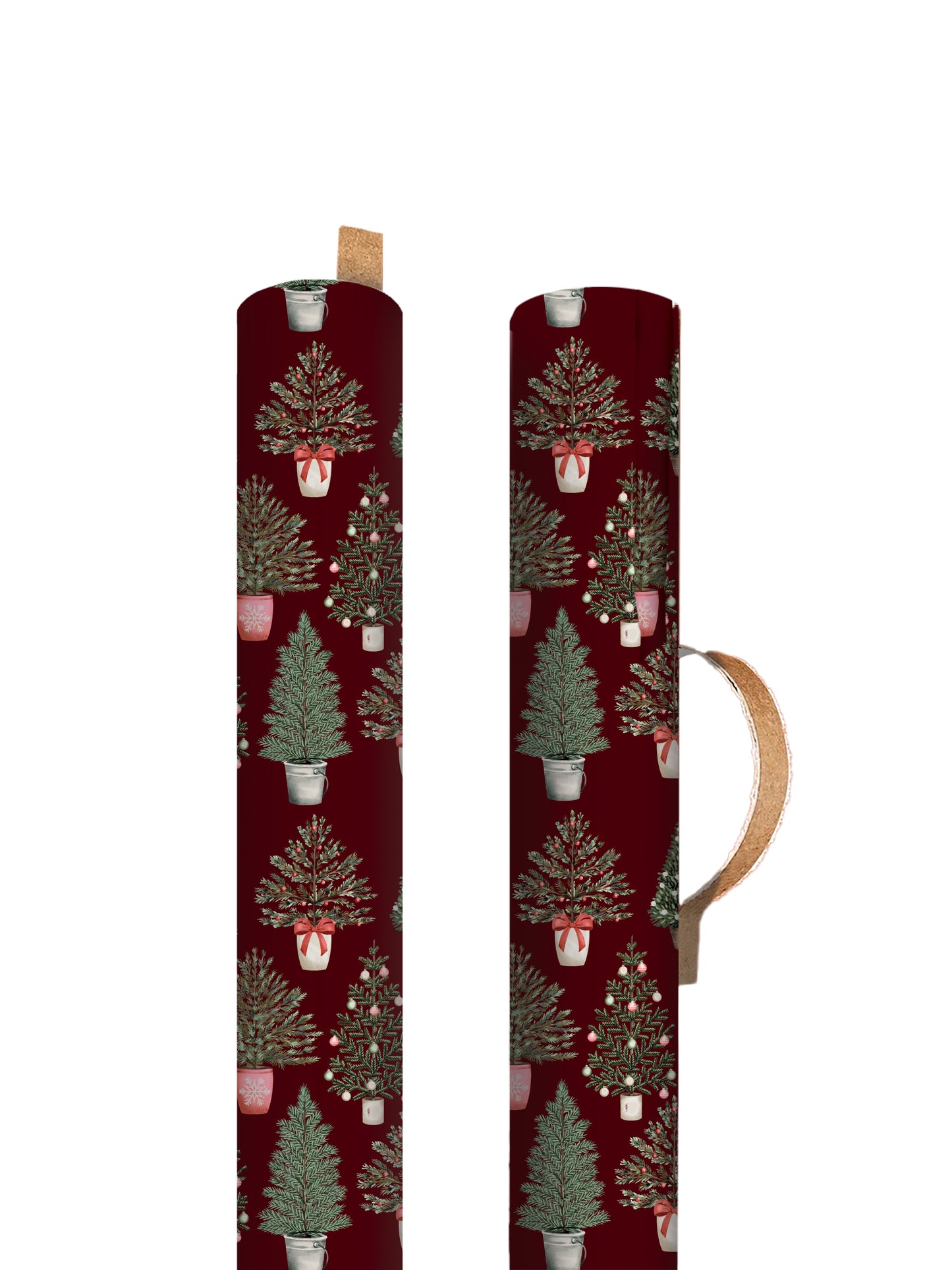 Decorated Trees Roll Wrap