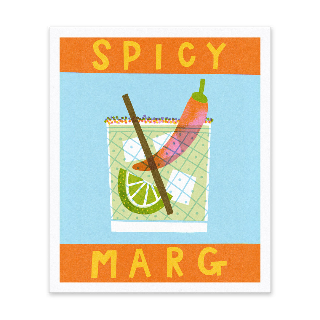 Spicy Marg Riso Print (10x12)