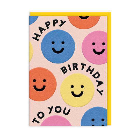 Happy Birthday Smiley Greeting Card