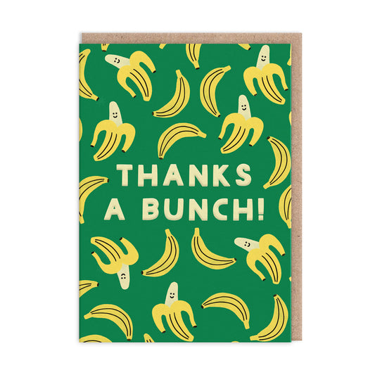 Thanks A Bunch Banana Greeting Card