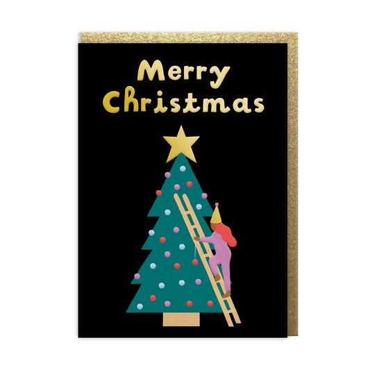 Merry Christmas Tree Greeting Card