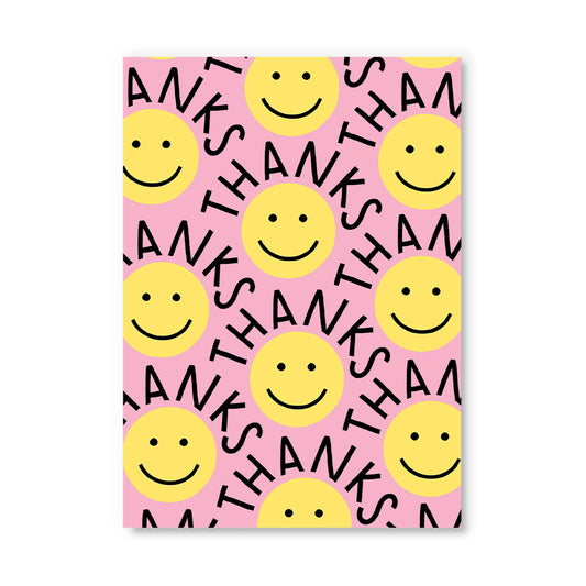 Thank You Smiley Postcard