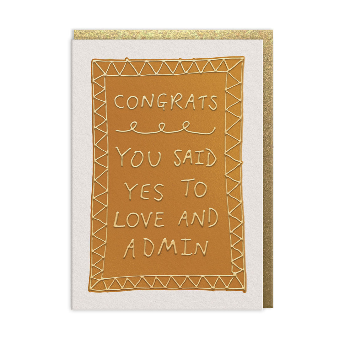 Love and Admin Greeting Card