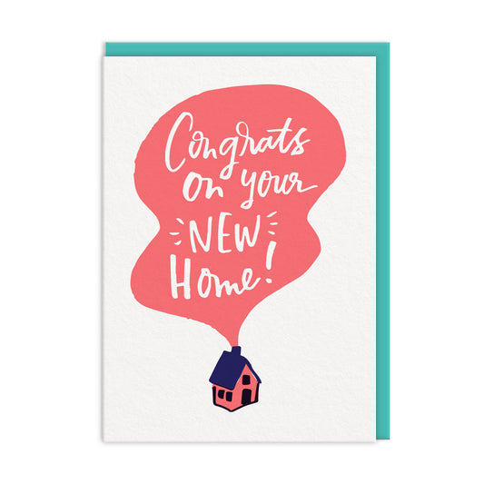 New Home Chimney Smoke Greeting Card