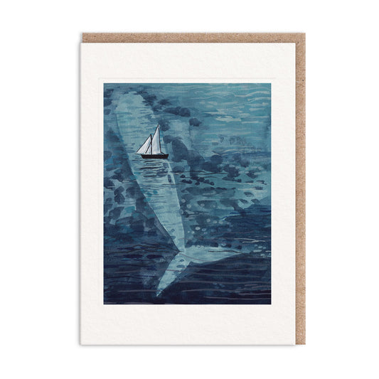 Blue Whale Greeting Card