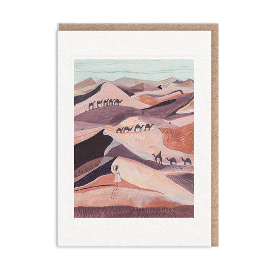 Desert Camels Greeting Card