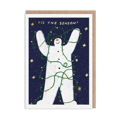 Pack of 9 Christmas Cards - Snowman, Christmas Tree, Santa Claus