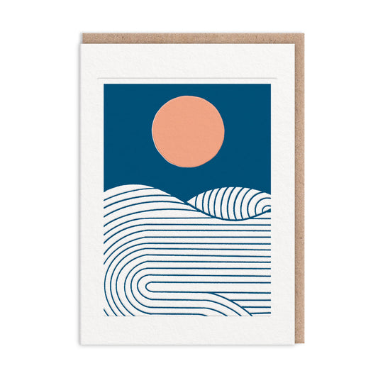 Happy Birthday Sun and Sea Greeting Card (7x5)