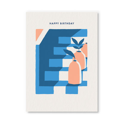 Happy Birthday Steps Postcard