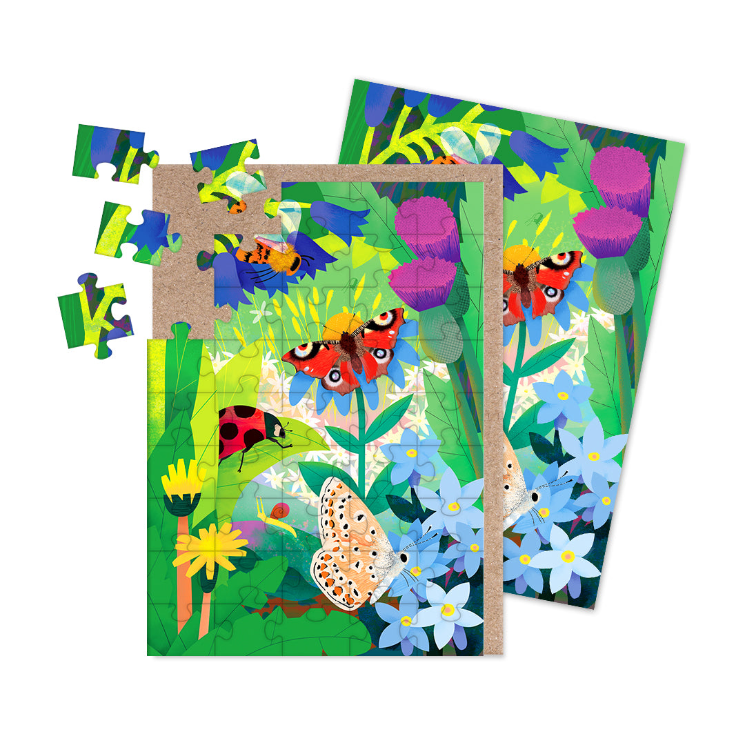 UK Insects Jigsaw Greeting Card