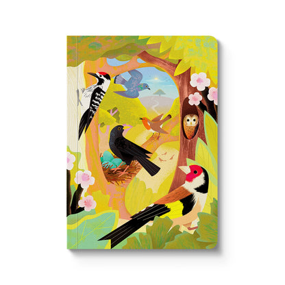 British Birds A6 Premium Paperback Notebook