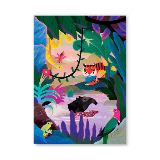 Animals of the Sumatran Jungle Postcard