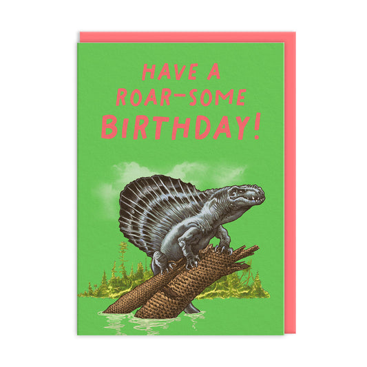 Dimetrodon Birthday Card