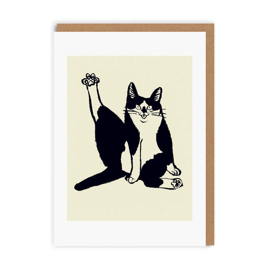 Cat Pose Greeting Card