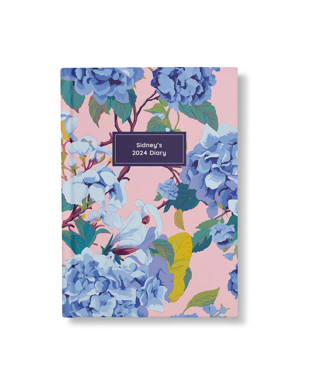 Blue Hydrangea 2024 Personalisable Diary
