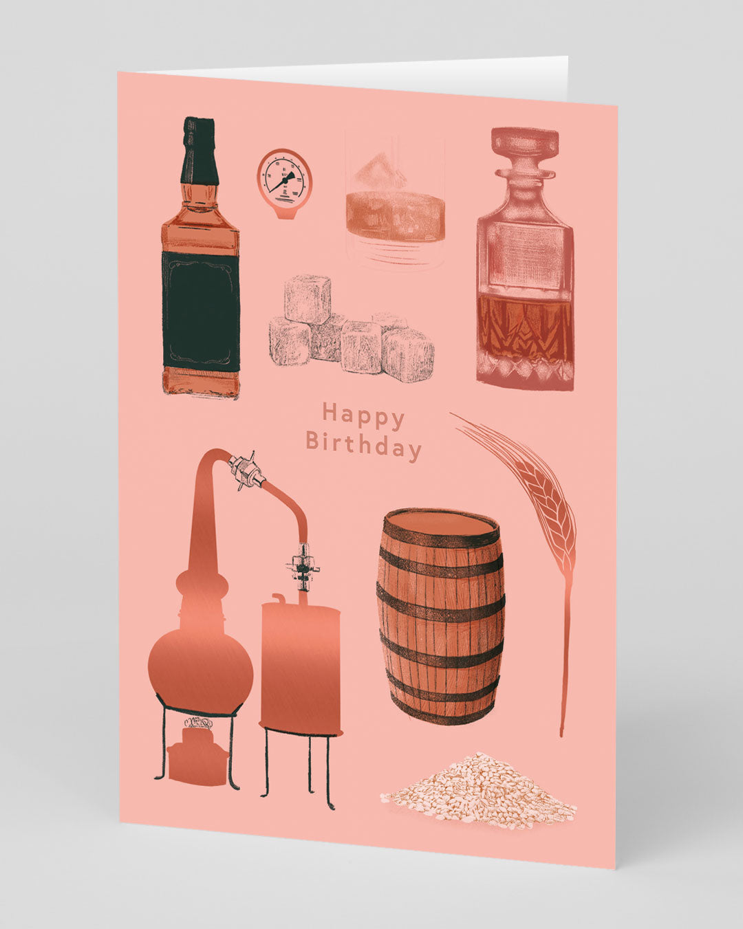 Personalised Happy Birthday Whiskey Card