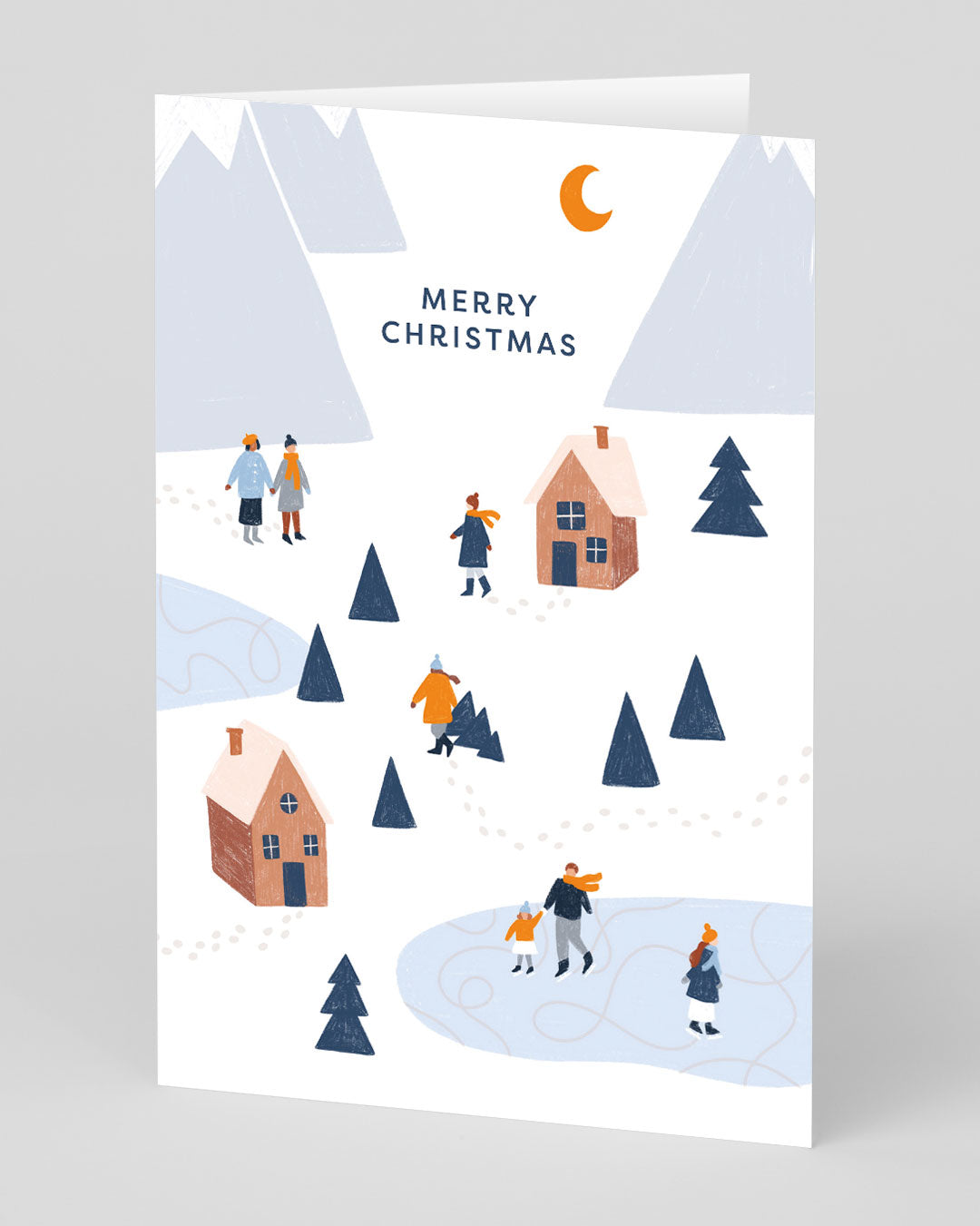 Personalised Tiny Town Christmas Card