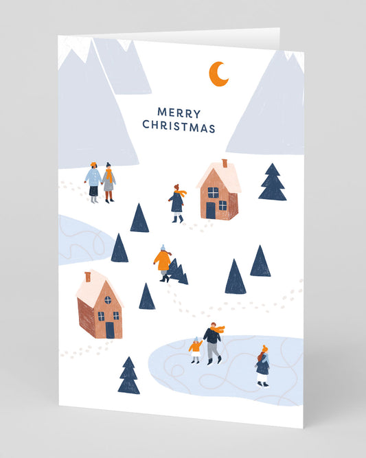 Personalised Tiny Town Christmas Card