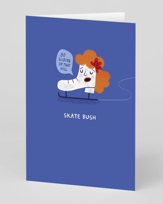 Personalised Skate Bush Christmas Card