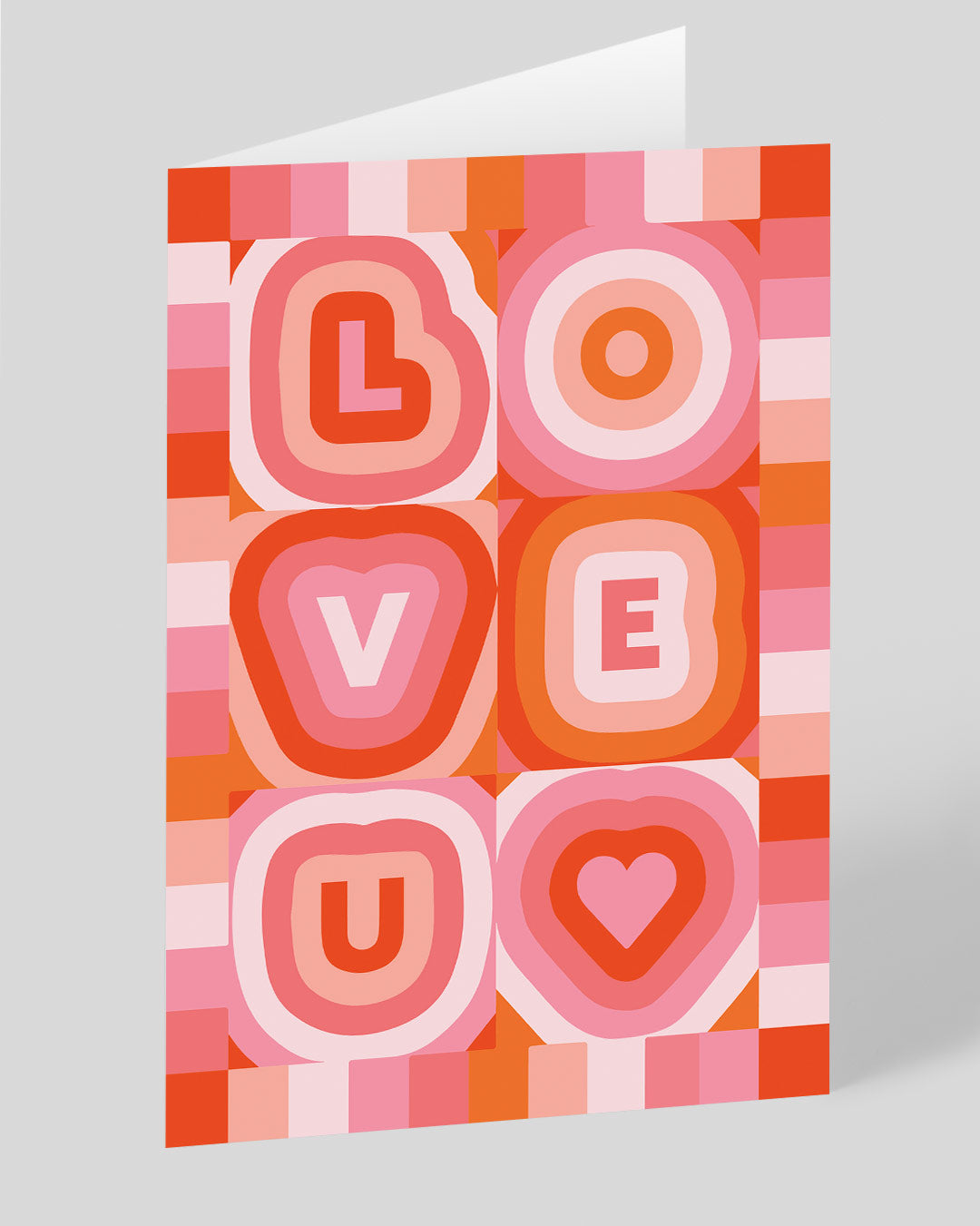 Personalised Love U 70s Greeting Card