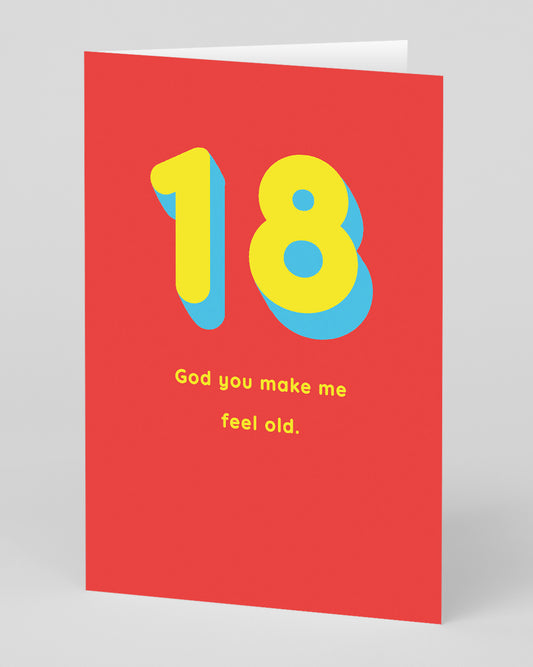Personalised 18th Birthday Card