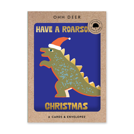 Roarsome Christmas - Charity Card Set (6 pack)