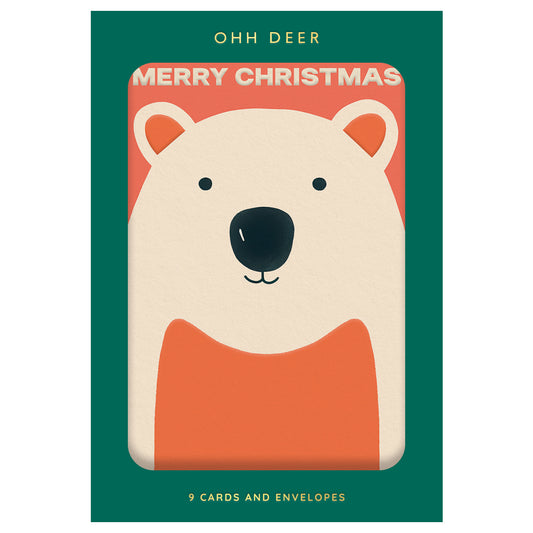 Pack of 9 Christmas Cards - Christmas Characters