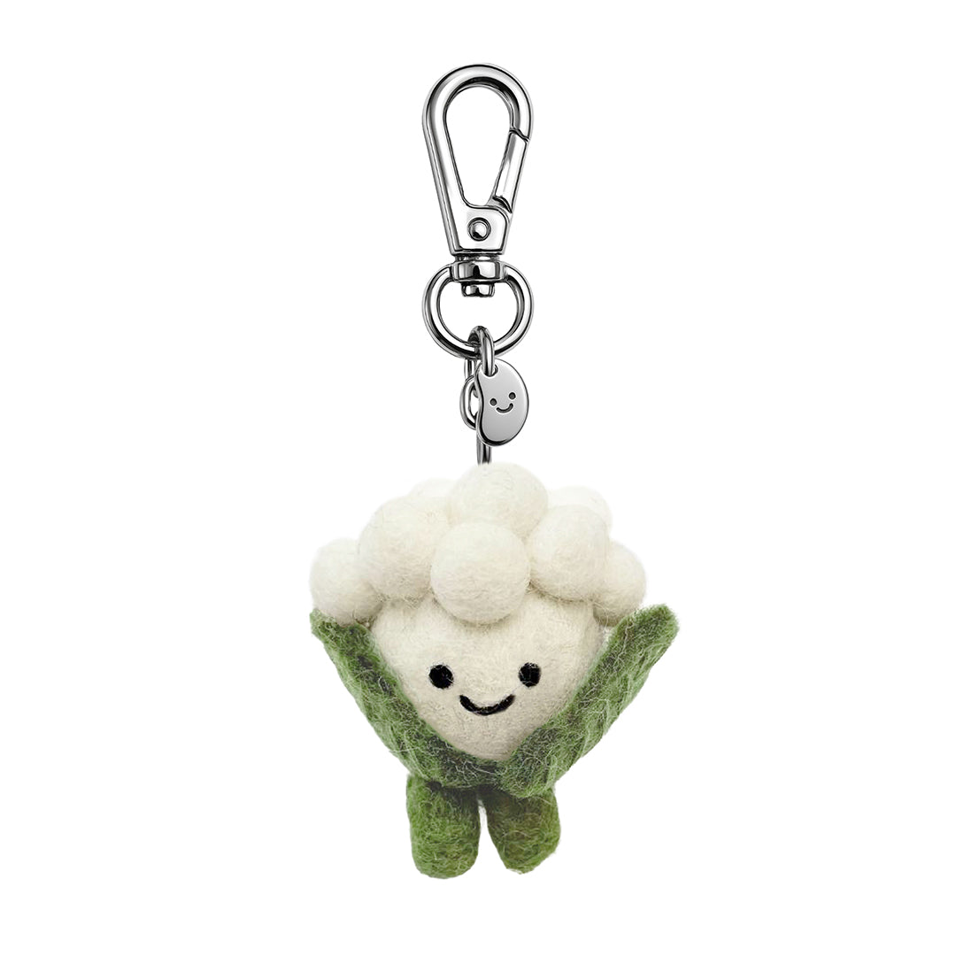 Carl The Cauliflower Felt Keychain