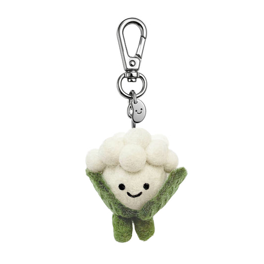 Carl The Cauliflower Felt Keychain