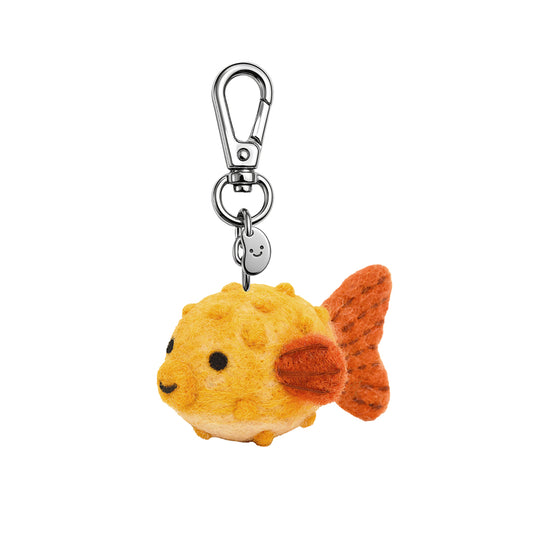 Parker The Pufferfish Felt Keychain