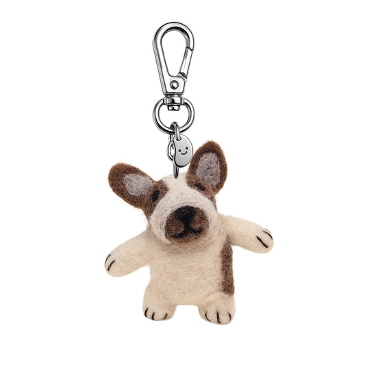 Fred The Frenchie Felt Keychain