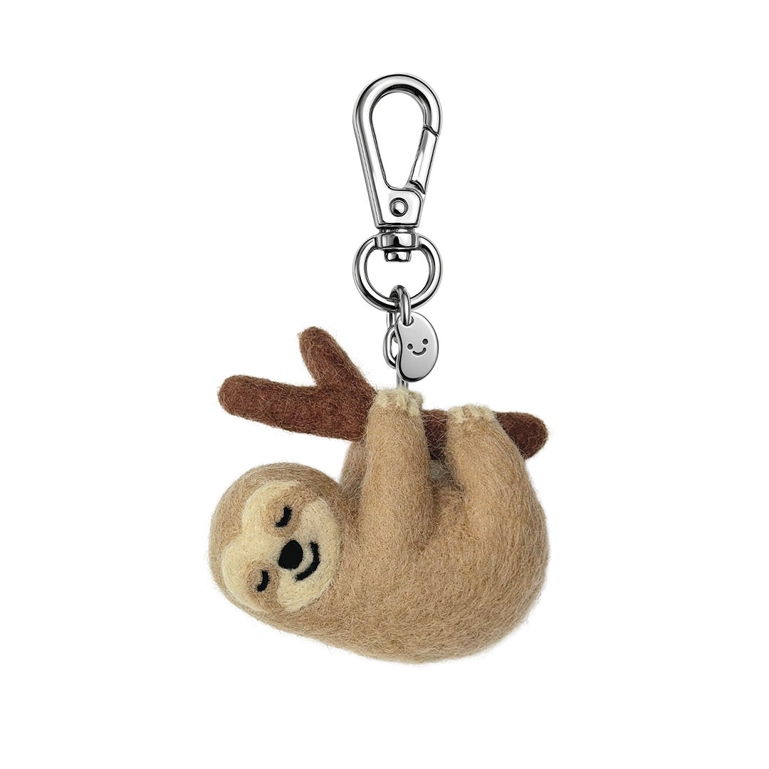 Silvie The Sloth Felt Keychain