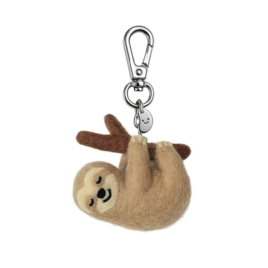 Silvie The Sloth Felt Keychain