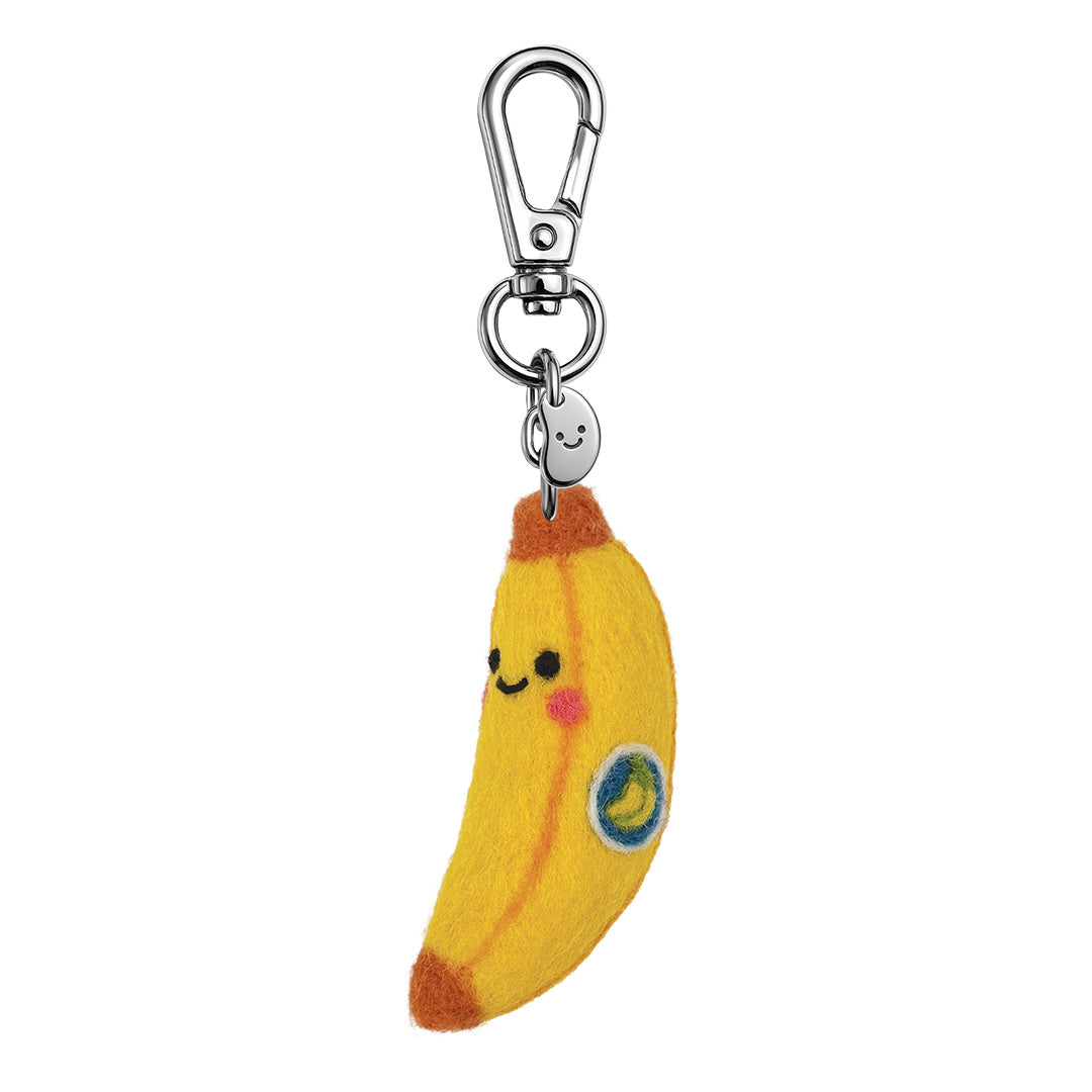 Billy The Banana Felt Keychain