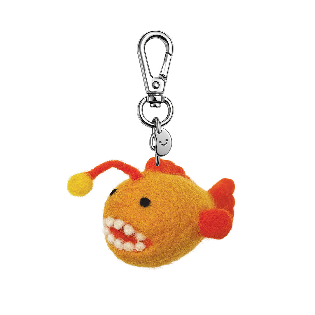 Alan The Anglerfish Felt Keychain