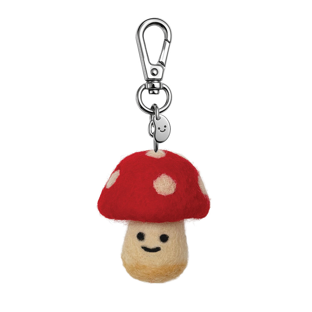 Toady The Toadstool Felt Keychain