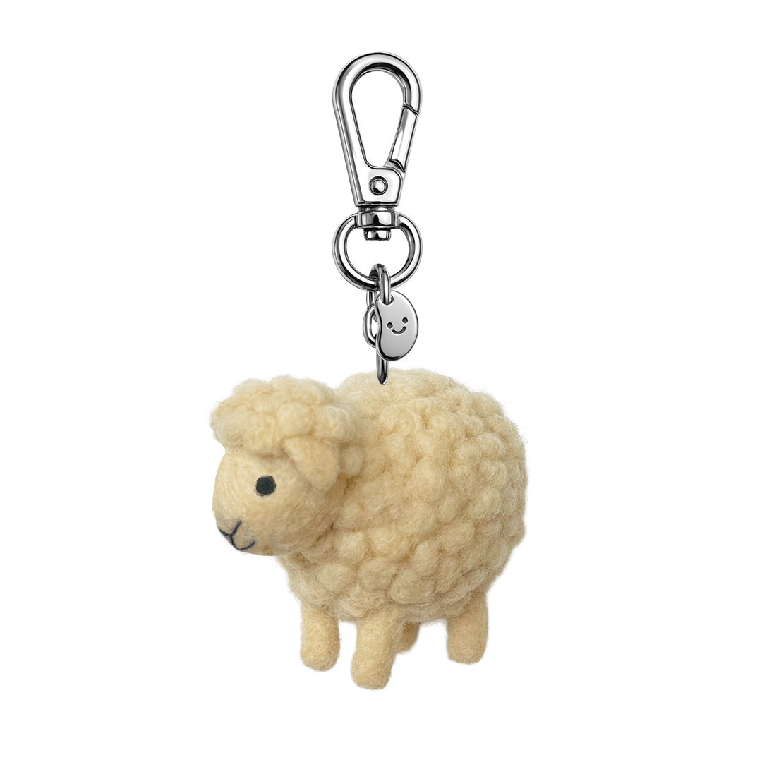 Selma The Sheep Felt Keychain