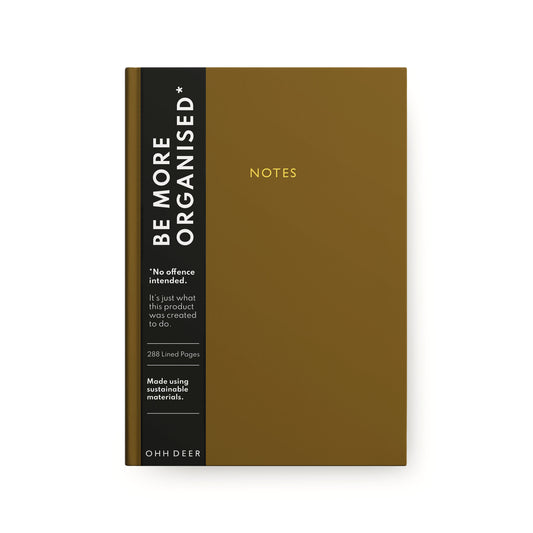 Khaki Linen Notebook