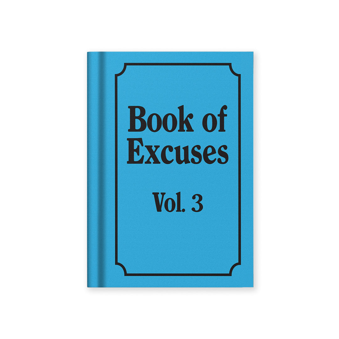 Book Of Excuses A7 Fabric Hardback Notebook